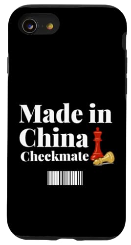Hergestellt in China Schachmatt Sarkastischer politischer Strategiehumor Hülle für iPhone SE (2020) / 7 / 8 von Checkmate China Sarcastic Global Political Humor