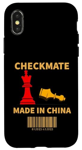 Hergestellt in China Schachmatt Sarkastischer politischer Strategiehumor Hülle für iPhone X/XS Hergestellt in China Schachmatt Sarkastischer politischer Strategiehumor Hülle für iPhone X/XS von Checkmate China Sarcastic Global Political Humor