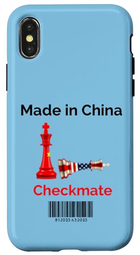 Hergestellt in China Schachmatt Sarkastischer politischer Strategiehumor Hülle für iPhone X/XS Hergestellt in China Schachmatt Sarkastischer politischer Strategiehumor Hülle für iPhone X/XS von Checkmate China Sarcastic Global Political Humor