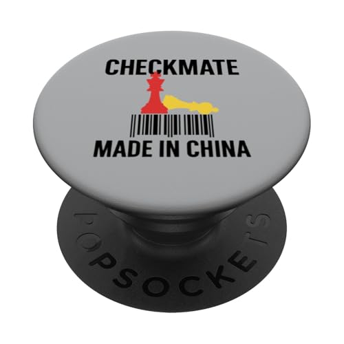 Hergestellt in China Schachmatt Sarkastischer politischer Strategiehumor PopSockets Klebender PopGrip Hergestellt in China Schachmatt Sarkastischer politischer Strategiehumor PopSockets Klebender PopGrip von Checkmate China Sarcastic Global Political Humor