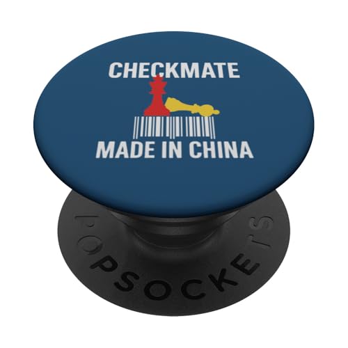Hergestellt in China Schachmatt Sarkastischer politischer Strategiehumor PopSockets Klebender PopGrip von Checkmate China Sarcastic Global Political Humor