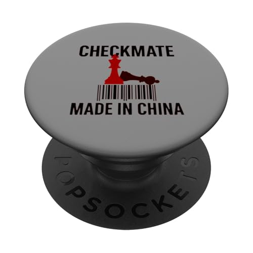Hergestellt in China Schachmatt Sarkastischer politischer Strategiehumor PopSockets Klebender PopGrip Hergestellt in China Schachmatt Sarkastischer politischer Strategiehumor PopSockets Klebender PopGrip von Checkmate China Sarcastic Global Political Humor
