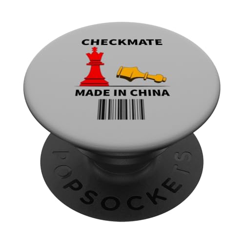 Hergestellt in China Schachmatt Sarkastischer politischer Strategiehumor PopSockets Klebender PopGrip Hergestellt in China Schachmatt Sarkastischer politischer Strategiehumor PopSockets Klebender PopGrip von Checkmate China Sarcastic Global Political Humor