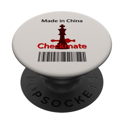 Hergestellt in China Schachmatt Sarkastischer politischer Strategiehumor PopSockets Klebender PopGrip Hergestellt in China Schachmatt Sarkastischer politischer Strategiehumor PopSockets Klebender PopGrip von Checkmate China Sarcastic Global Political Humor
