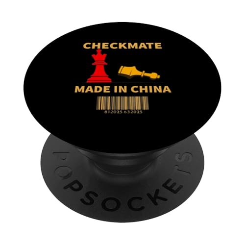 Hergestellt in China Schachmatt Sarkastischer politischer Strategiehumor PopSockets Klebender PopGrip Hergestellt in China Schachmatt Sarkastischer politischer Strategiehumor PopSockets Klebender PopGrip von Checkmate China Sarcastic Global Political Humor