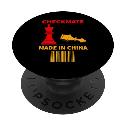 Hergestellt in China Schachmatt Sarkastischer politischer Strategiehumor PopSockets Klebender PopGrip von Checkmate China Sarcastic Global Political Humor