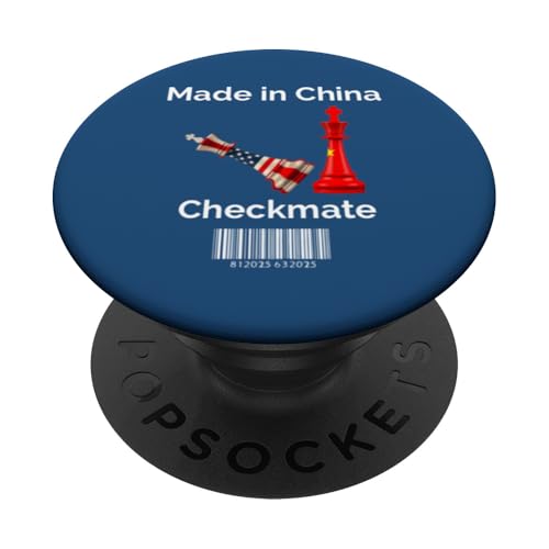 Hergestellt in China Schachmatt Sarkastischer politischer Strategiehumor PopSockets Klebender PopGrip Hergestellt in China Schachmatt Sarkastischer politischer Strategiehumor PopSockets Klebender PopGrip von Checkmate China Sarcastic Global Political Humor