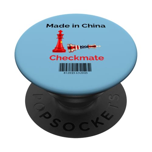 Hergestellt in China Schachmatt Sarkastischer politischer Strategiehumor PopSockets Klebender PopGrip Hergestellt in China Schachmatt Sarkastischer politischer Strategiehumor PopSockets Klebender PopGrip von Checkmate China Sarcastic Global Political Humor