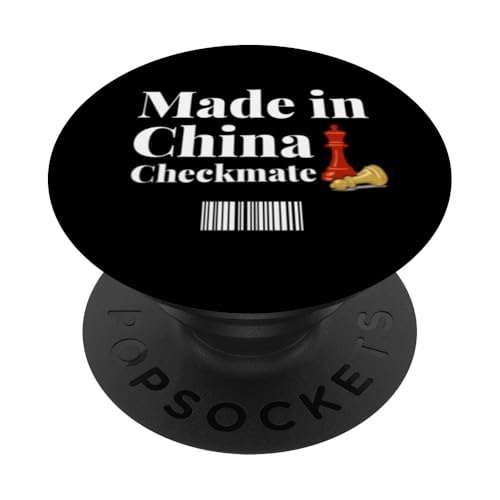 Hergestellt in China Schachmatt Sarkastischer politischer Strategiehumor PopSockets Klebender PopGrip Hergestellt in China Schachmatt Sarkastischer politischer Strategiehumor PopSockets Klebender PopGrip von Checkmate China Sarcastic Global Political Humor
