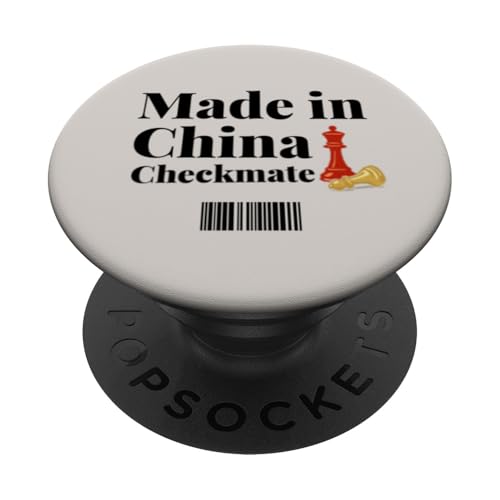 Hergestellt in China Schachmatt Sarkastischer politischer Strategiehumor PopSockets Klebender PopGrip Hergestellt in China Schachmatt Sarkastischer politischer Strategiehumor PopSockets Klebender PopGrip von Checkmate China Sarcastic Global Political Humor