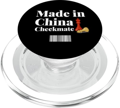 Hergestellt in China Schachmatt Sarkastischer politischer Strategiehumor PopSockets PopGrip für MagSafe Hergestellt in China Schachmatt Sarkastischer politischer Strategiehumor PopSockets PopGrip für MagSafe von Checkmate China Sarcastic Global Political Humor