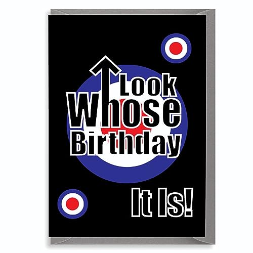 Cheeky Chops Cards Geburtstagskarte für Erwachsene, lustig, frech, unhöflich, witzig, Mod The Who Look Whose Birthday it is C320 von Cheeky Chops