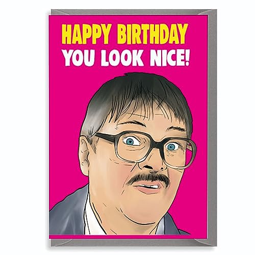 Cheeky Chops Jim Friday Night Dinner – You Look Nice Geburtstagskarte für Ihn, Ihn, Mutter, Vater, Schwester, Bruder, Freund, lustiger Humor IN70 von Cheeky Chops