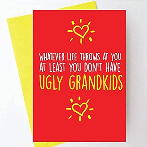 Cheeky Chops Lustige Geburtstagskarte für Großeltern, Oma, Opa, Enkelkinder, BC22 von Cheeky Chops