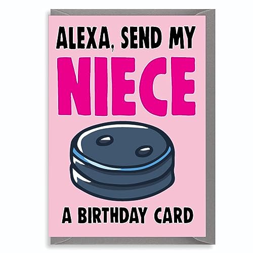 Geburtstagskarte für Nichte, lustig, Alexa C647 von Cheeky Chops