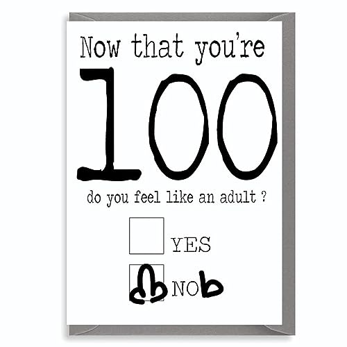 Lustige Geburtstagskarte zum 100. Geburtstag – Now You're 100 C192 von Cheeky Chops