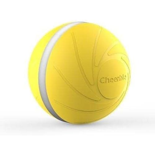 Interactive Ball for Dogs and Cats Cheerble W1 (Yellow) von Cheerble