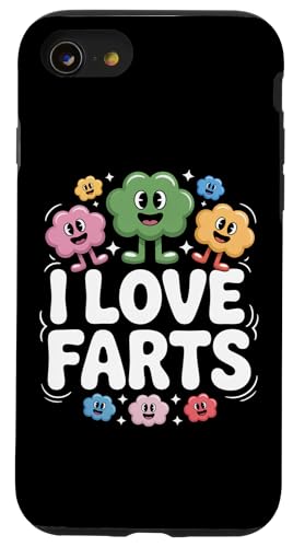 Ich liebe Fürze, niedliche Cloud-Charaktere, lustig Hülle für iPhone SE (2020) / 7 / 8 von Cheerful Cloud Characters Humor Fun