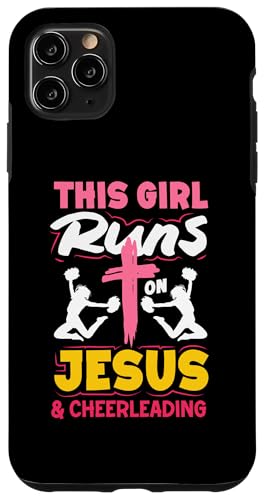 Dieses Mädchen läuft auf Jesus los und Cheerleading Girls Hülle für iPhone 11 Pro Max Dieses Mädchen läuft auf Jesus los und Cheerleading Girls Hülle für iPhone 11 Pro Max von Cheerleading Shirts For Women Girls Cheer Gifts
