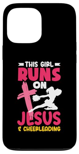Dieses Mädchen läuft auf Jesus los und Cheerleading Girls Hülle für iPhone 13 Pro Max Dieses Mädchen läuft auf Jesus los und Cheerleading Girls Hülle für iPhone 13 Pro Max von Cheerleading Shirts For Women Girls Cheer Gifts