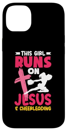 Dieses Mädchen läuft auf Jesus los und Cheerleading Girls Hülle für iPhone 14 Plus Dieses Mädchen läuft auf Jesus los und Cheerleading Girls Hülle für iPhone 14 Plus von Cheerleading Shirts For Women Girls Cheer Gifts