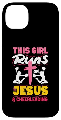 Dieses Mädchen läuft auf Jesus los und Cheerleading Girls Hülle für iPhone 14 Plus Dieses Mädchen läuft auf Jesus los und Cheerleading Girls Hülle für iPhone 14 Plus von Cheerleading Shirts For Women Girls Cheer Gifts