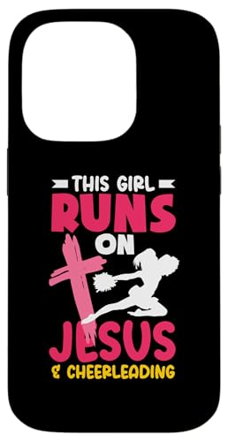 Dieses Mädchen läuft auf Jesus los und Cheerleading Girls Hülle für iPhone 14 Pro Dieses Mädchen läuft auf Jesus los und Cheerleading Girls Hülle für iPhone 14 Pro von Cheerleading Shirts For Women Girls Cheer Gifts