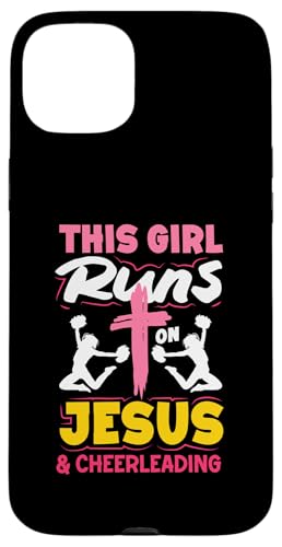 Dieses Mädchen läuft auf Jesus los und Cheerleading Girls Hülle für iPhone 15 Plus Dieses Mädchen läuft auf Jesus los und Cheerleading Girls Hülle für iPhone 15 Plus von Cheerleading Shirts For Women Girls Cheer Gifts