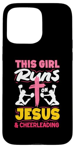 Dieses Mädchen läuft auf Jesus los und Cheerleading Girls Hülle für iPhone 15 Pro Max Dieses Mädchen läuft auf Jesus los und Cheerleading Girls Hülle für iPhone 15 Pro Max von Cheerleading Shirts For Women Girls Cheer Gifts