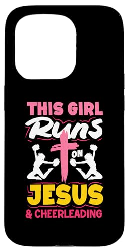 Dieses Mädchen läuft auf Jesus los und Cheerleading Girls Hülle für iPhone 15 Pro Dieses Mädchen läuft auf Jesus los und Cheerleading Girls Hülle für iPhone 15 Pro von Cheerleading Shirts For Women Girls Cheer Gifts