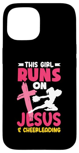 Dieses Mädchen läuft auf Jesus los und Cheerleading Girls Hülle für iPhone 15 Dieses Mädchen läuft auf Jesus los und Cheerleading Girls Hülle für iPhone 15 von Cheerleading Shirts For Women Girls Cheer Gifts