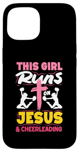 Dieses Mädchen läuft auf Jesus los und Cheerleading Girls Hülle für iPhone 15 Dieses Mädchen läuft auf Jesus los und Cheerleading Girls Hülle für iPhone 15 von Cheerleading Shirts For Women Girls Cheer Gifts