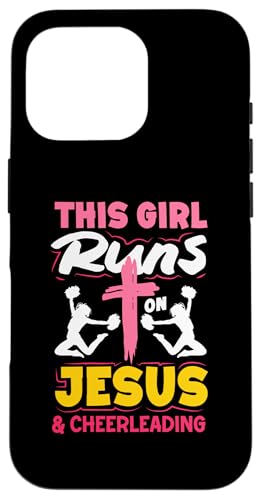 Dieses Mädchen läuft auf Jesus los und Cheerleading Girls Hülle für iPhone 16 Pro Dieses Mädchen läuft auf Jesus los und Cheerleading Girls Hülle für iPhone 16 Pro von Cheerleading Shirts For Women Girls Cheer Gifts