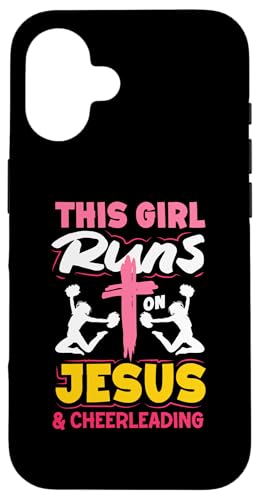 Dieses Mädchen läuft auf Jesus los und Cheerleading Girls Hülle für iPhone 16 Dieses Mädchen läuft auf Jesus los und Cheerleading Girls Hülle für iPhone 16 von Cheerleading Shirts For Women Girls Cheer Gifts