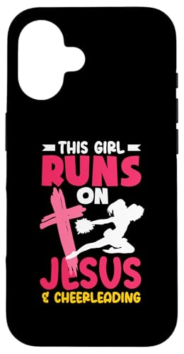 Dieses Mädchen läuft auf Jesus los und Cheerleading Girls Hülle für iPhone 16 Dieses Mädchen läuft auf Jesus los und Cheerleading Girls Hülle für iPhone 16 von Cheerleading Shirts For Women Girls Cheer Gifts