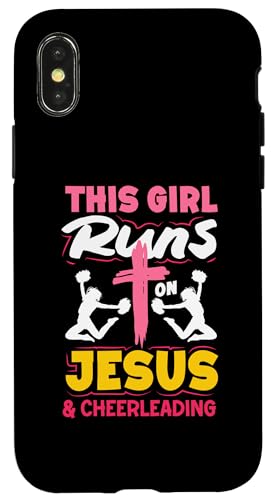 Dieses Mädchen läuft auf Jesus los und Cheerleading Girls Hülle für iPhone X/XS Dieses Mädchen läuft auf Jesus los und Cheerleading Girls Hülle für iPhone X/XS von Cheerleading Shirts For Women Girls Cheer Gifts