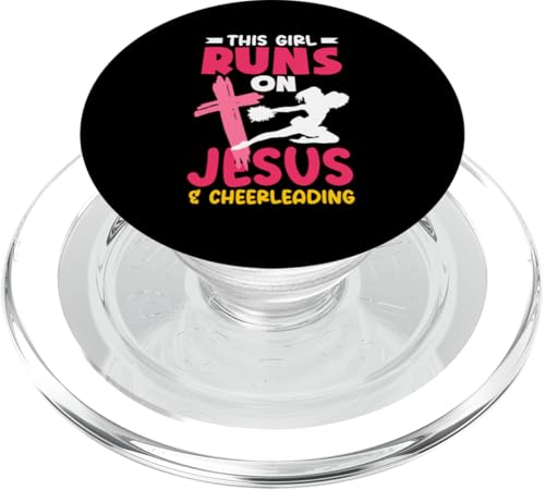 Dieses Mädchen läuft auf Jesus los und Cheerleading Girls PopSockets PopGrip für MagSafe Dieses Mädchen läuft auf Jesus los und Cheerleading Girls PopSockets PopGrip für MagSafe von Cheerleading Shirts For Women Girls Cheer Gifts