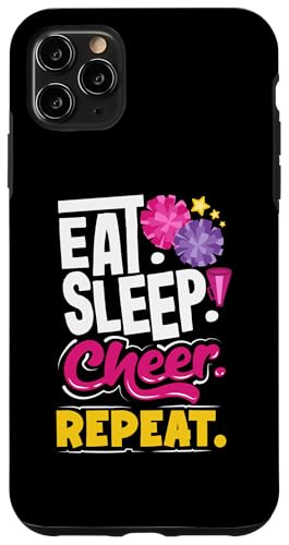 Essen, schlafen, jubeln, Cheerleaderin wiederholen Hülle für iPhone 11 Pro Max von Cheerleading Shirts For Women Girls Cheer Gifts