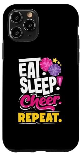 Essen, schlafen, jubeln, Cheerleaderin wiederholen Hülle für iPhone 11 Pro von Cheerleading Shirts For Women Girls Cheer Gifts