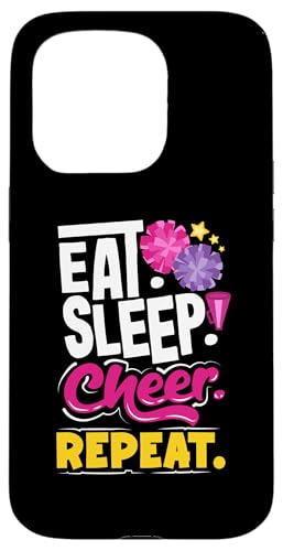 Essen, schlafen, jubeln, Cheerleaderin wiederholen Hülle für iPhone 15 Pro Essen, schlafen, jubeln, Cheerleaderin wiederholen Hülle für iPhone 15 Pro von Cheerleading Shirts For Women Girls Cheer Gifts