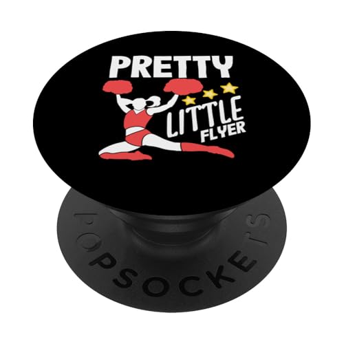 Pretty Little Flyer Cheerleader-Mädchen PopSockets Klebender PopGrip von Cheerleading Shirts For Women Girls Cheer Gifts