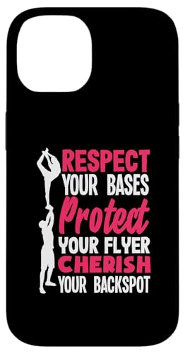 Respektiere deine Basis Cheerleaderin Cheerleading Girl Hülle für iPhone 14 von Cheerleading Shirts For Women Girls Cheer Gifts