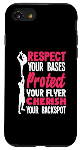 Respektiere deine Basis Cheerleaderin Cheerleading Girl Hülle für iPhone SE (2020) / 7 / 8 von Cheerleading Shirts For Women Girls Cheer Gifts