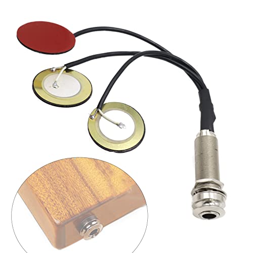 Cheerock 1 x Piezo-Tonabnehmer, 3-in-1-Mikrofonkontakt-Akustikvorverstärker, 1/4 Zoll selbstklebender Piezo-Tonabnehmer für Kalimba-Daumenklavier und andere kleine Instrumente Cheerock 1 x Piezo-Tonabnehmer, 3-in-1-Mikrofonkontakt-Akustikvorverstärker, 1/4 Zoll selbstklebender Piezo-Tonabnehmer für Kalimba-Daumenklavier und andere kleine Instrumente von Cheerock