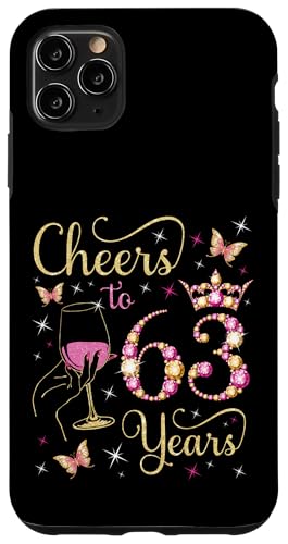 Ein Hoch auf 63 Jahre, 63. Geburtstag der Königin, 63 Jahre Geburtstag Hülle für iPhone 11 Pro Max Ein Hoch auf 63 Jahre, 63. Geburtstag der Königin, 63 Jahre Geburtstag Hülle für iPhone 11 Pro Max von Cheers It's My Birthday Queen's B-Day Party