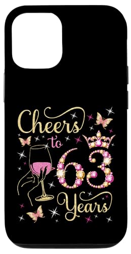 Ein Hoch auf 63 Jahre, 63. Geburtstag der Königin, 63 Jahre Geburtstag Hülle für iPhone 12/12 Pro Ein Hoch auf 63 Jahre, 63. Geburtstag der Königin, 63 Jahre Geburtstag Hülle für iPhone 12/12 Pro von Cheers It's My Birthday Queen's B-Day Party