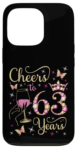 Ein Hoch auf 63 Jahre, 63. Geburtstag der Königin, 63 Jahre Geburtstag Hülle für iPhone 13 Pro Ein Hoch auf 63 Jahre, 63. Geburtstag der Königin, 63 Jahre Geburtstag Hülle für iPhone 13 Pro von Cheers It's My Birthday Queen's B-Day Party