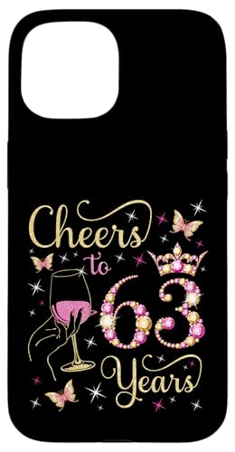 Ein Hoch auf 63 Jahre, 63. Geburtstag der Königin, 63 Jahre Geburtstag Hülle für iPhone 15 Ein Hoch auf 63 Jahre, 63. Geburtstag der Königin, 63 Jahre Geburtstag Hülle für iPhone 15 von Cheers It's My Birthday Queen's B-Day Party