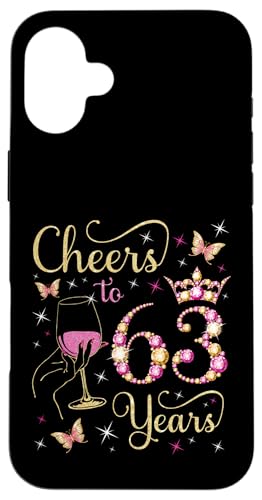 Ein Hoch auf 63 Jahre, 63. Geburtstag der Königin, 63 Jahre Geburtstag Hülle für iPhone 16 Plus Ein Hoch auf 63 Jahre, 63. Geburtstag der Königin, 63 Jahre Geburtstag Hülle für iPhone 16 Plus von Cheers It's My Birthday Queen's B-Day Party