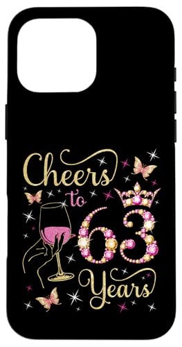 Ein Hoch auf 63 Jahre, 63. Geburtstag der Königin, 63 Jahre Geburtstag Hülle für iPhone 16 Pro Max Ein Hoch auf 63 Jahre, 63. Geburtstag der Königin, 63 Jahre Geburtstag Hülle für iPhone 16 Pro Max von Cheers It's My Birthday Queen's B-Day Party